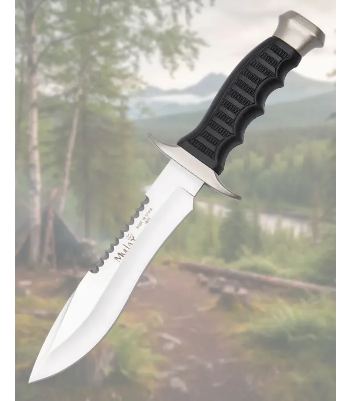 Taktisches Messer Muela Nitro-42-Stahl, grauer Zamak-Griff