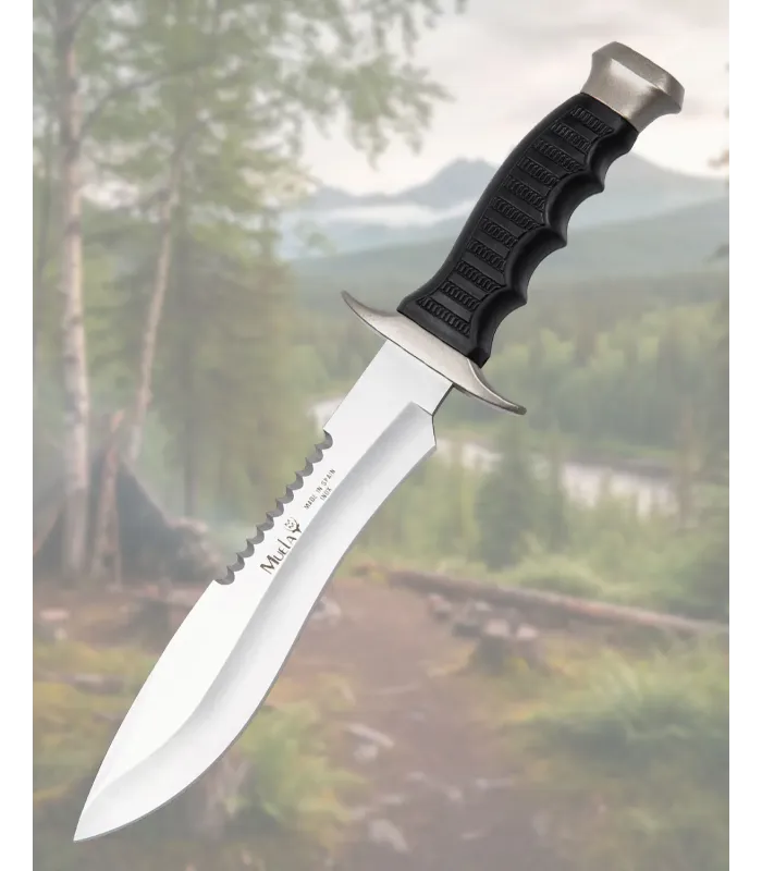 Muela Nitro 42 Messer, grauer Zamakgriff