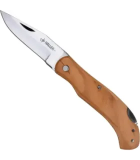 Backlock kniv i valnød med rustfrit stål 420