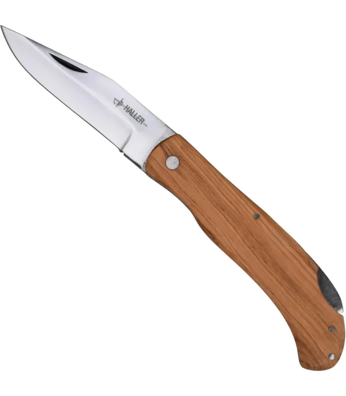 Couteau de poche backlock en noyer