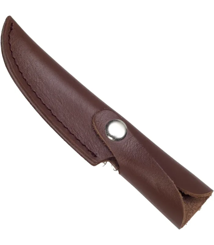 Coltello Damasco Zebrano artigianale, guardia in acciaio
