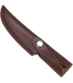 Coltello Damasco Zebrano artigianale, guardia in acciaio