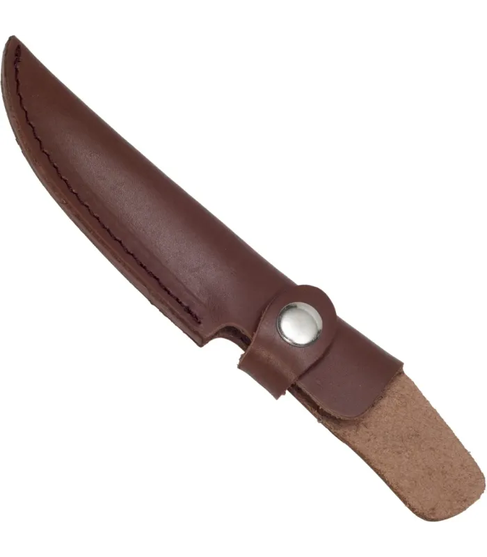 Coltello in Damasco con Manico in Radica e Guardia in Acciaio Inossidabile
