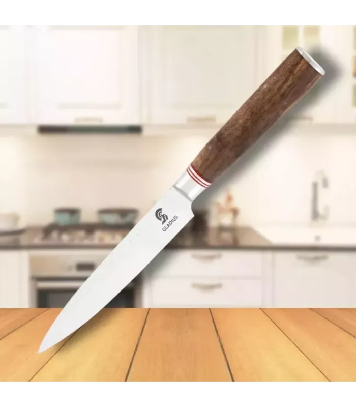 Filetiermesser mit Walnuss-Holzgriff, Art Gladius ⚔️