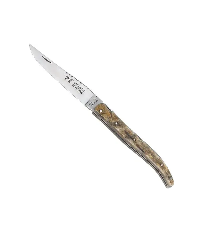 Traditional French Laguiole Ram Knife, 10 cm Blade