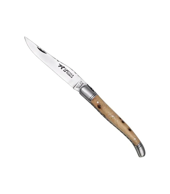 Traditional Hand-Forged Laguiole Knife with Juniper Wood