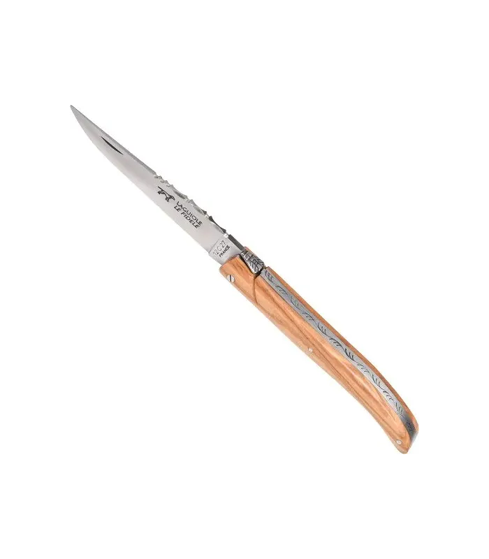 Traditionele Franse Laguiole Messing Olijfhout