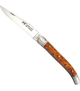 Coltello Laguiole in legno di tuya tradizionale francese