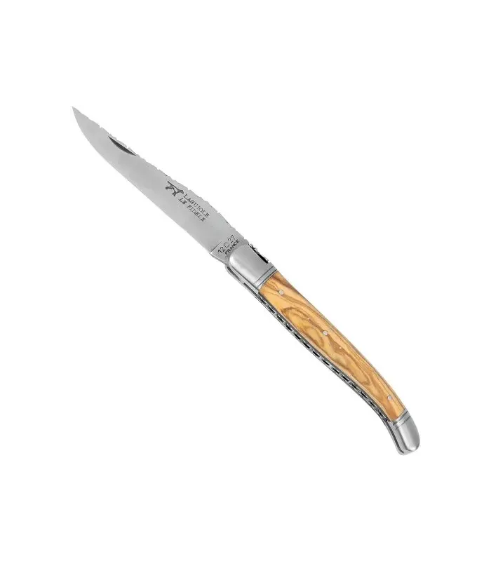 French Forged Laguiole Knife, Olive Wood