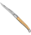 Fransk Laguiole kniv, smedet, oliventræ