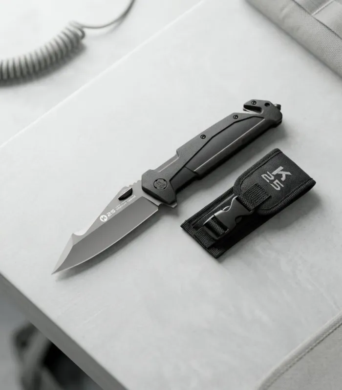 Taktisches K25-Messer mit Titanbeschichtung