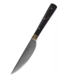Keukenmes met hoornhandvat, met schede (17 cm). ⚔️