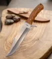 Cuchillo de caza Third Bowie acero 440, madera olivo