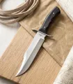 Third Bowie Jagdmesser 440er Stahl, Ebenholz