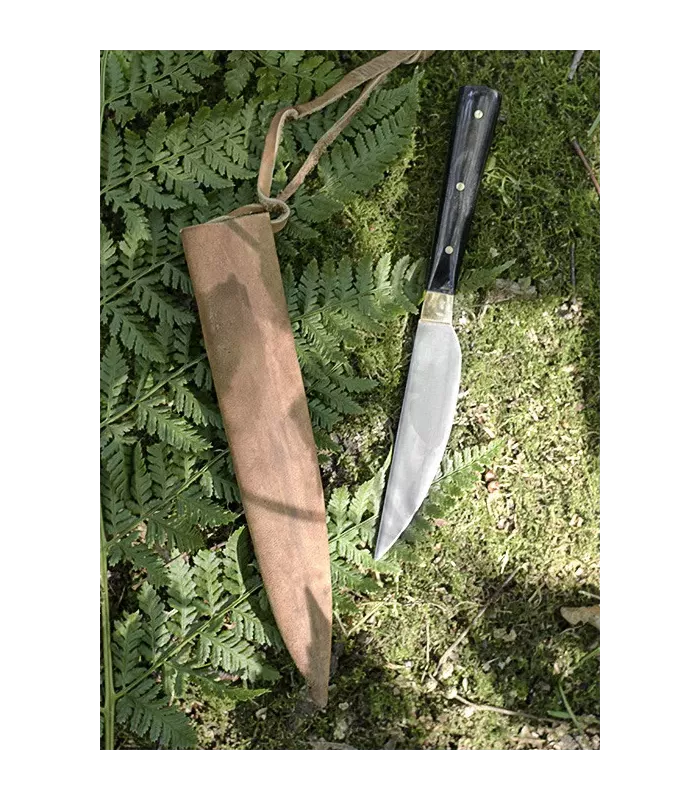Küchenmesser mit Horngriff, mit Hülle (17 cm). ⚔️