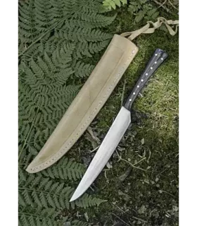 Keukenzwaard van roestvrij staal met schede (23,5 cm.) ⚔️