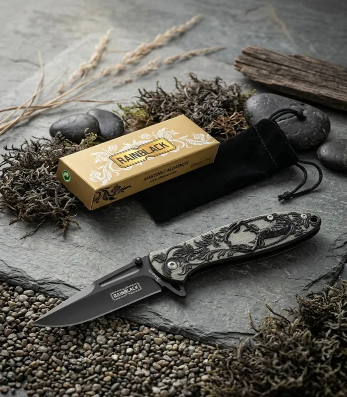 Albainox Taschenmesser Modell Rainblack