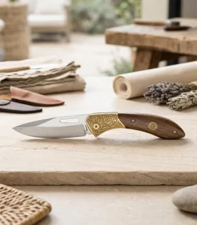 Albainox Field Knife with Cut Blade and Decorative Guard