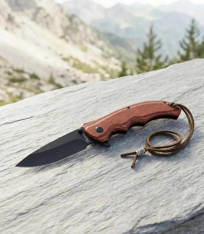 Couteau de campagne Albainox Manche Stamina Rouge