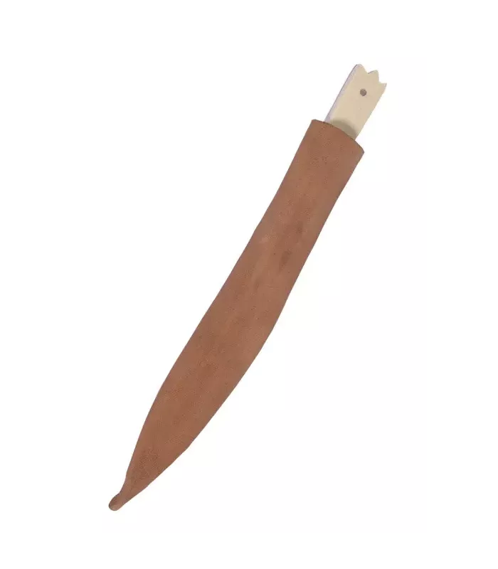 Küchenmesser Griff aus Knochen, mit Scheide (19 cm). ⚔️