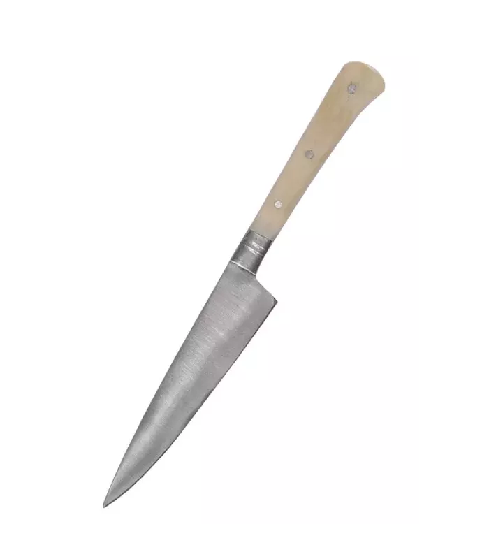 Küchenmesser Griff aus Knochen, mit Scheide (18 cm). ⚔️