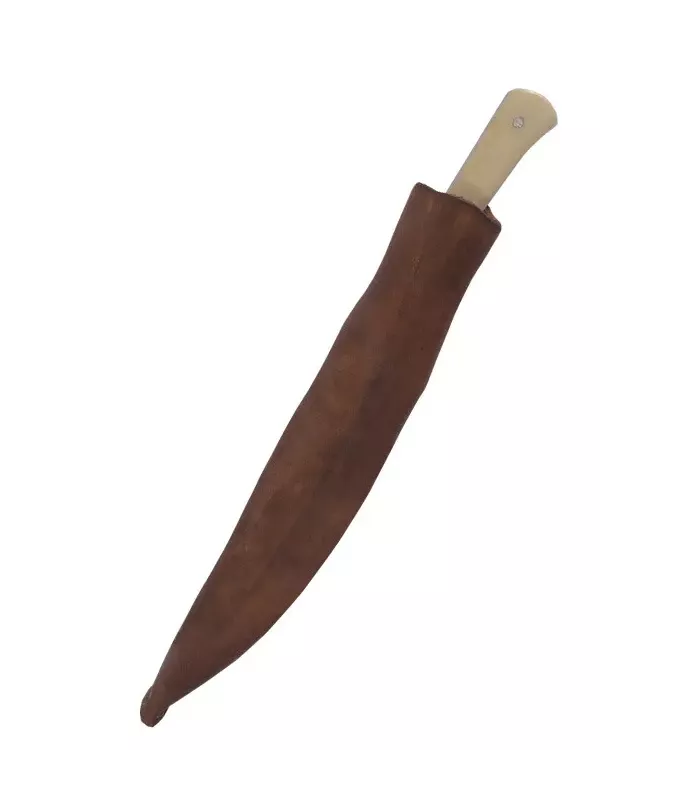 Küchenmesser Griff aus Knochen, mit Scheide (18 cm). ⚔️