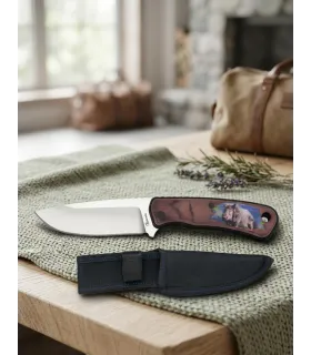 Albainox Jachtmes model Wildzwijn, met schede