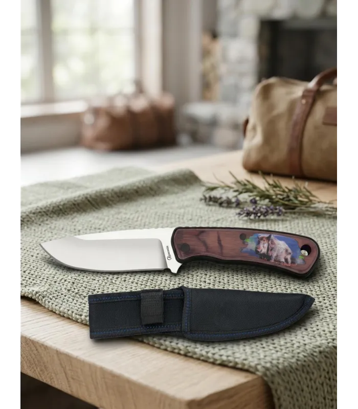 Albainox Hunting Knife Model Wild Boar, with Sheath