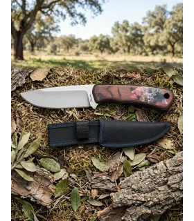 Albainox jagtkniv model Hjort, med etui