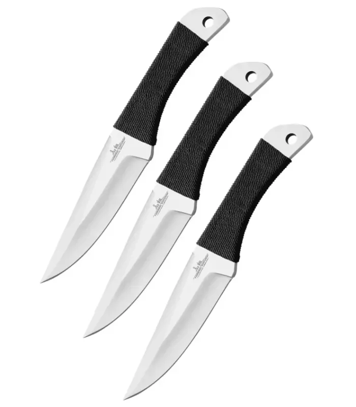 Set 3 cuchillos lanzadores Cord Grip Gil Hibben ⚔️