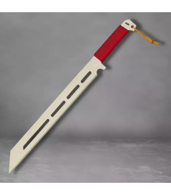 Machete de madeira para treinamento, cordão vermelho ⚔️