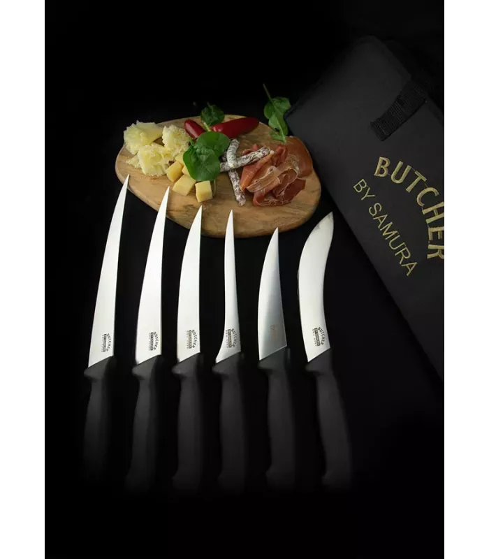 Set 6 cuchillos de cocina Samura Carnicero, con estuche ⚔️