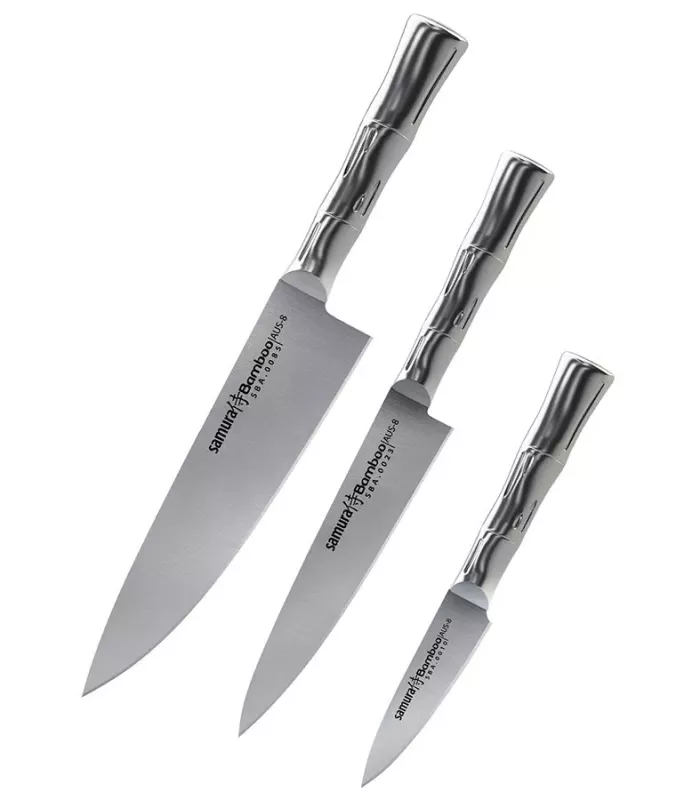 Set aus 3 Teilen Samura Serie Bamboo, Essentielles Set für Köche ⚔️