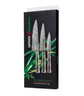 Set van 3 stuks Samura serie Bamboo, Essentiële Chef-kit