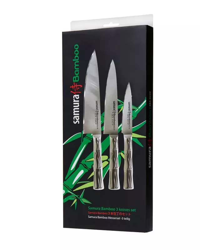 Set aus 3 Teilen Samura Serie Bamboo, Essentielles Set für Köche ⚔️