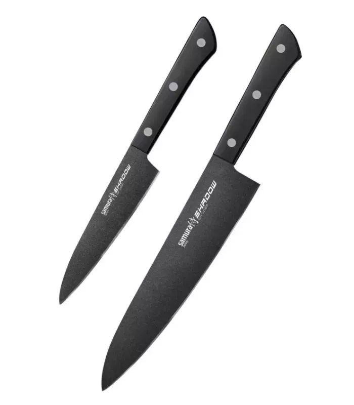 Conjunto de 2 Facas Samura Shadow para Chefe ⚔️