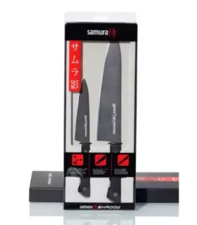 Sæt med 2 Samura Shadow-knive til kok