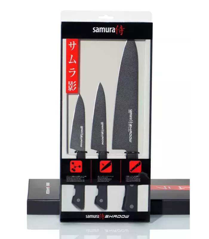 Conjunto de Facas Samura Shadow para Chefe ⚔️