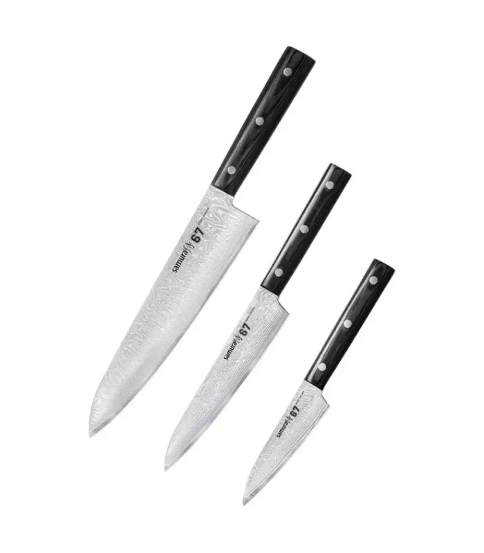 Samura Kochmesser-Set, Damascus 67 ⚔️