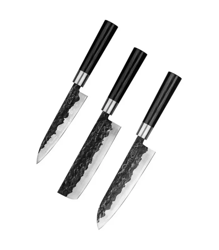 Set van 3 keukenmessen van Samura Blacksmith ⚔️