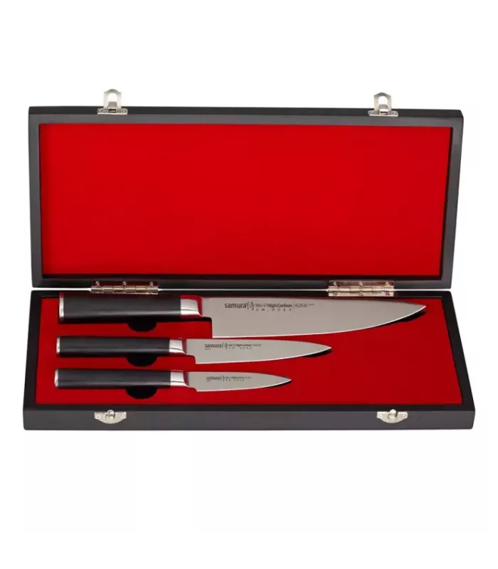 Set aus 3 Kochmessern von Samura MO-V ⚔️