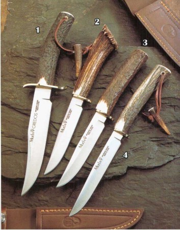 Cuchillo de caza Gredos con puno asta de ciervo 353x450 - Coltelli per Funghi