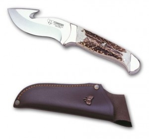 Cuchillo de caza mango asta ciervo 300x279 - Coltelli con manico in corno di cervo