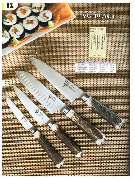Cuchillos VG 10 acero de Damasco con mango asta de ciervo - Come conoscere la qualità di un coltello