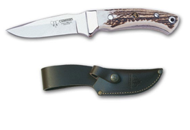 Cuchillo desollador caza con estuche - Ropa y accesorios de caza