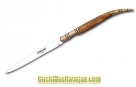 Navaja estilete mango madera de olivo 469x301 custom - Qualità di legno in coltelli e coltelli a serramanico