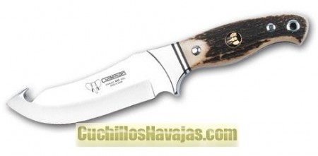 CUCHILLO DESOLLADOR MANGO ASTA CIERVO 450x221 - Grande varietà di coltelli da caccia