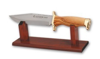 Expositor de madera para una pieza - Espositori per coltelli e coltellini a serramanico