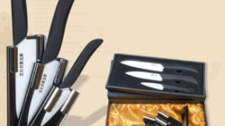 Set de 3 cuchillos con hoja de cerámica 250x141 - Cuchillos rebanadores