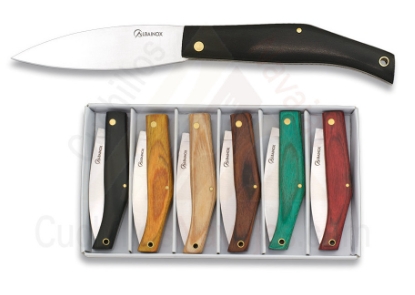Set De 6 Navajas De Colores Con Bloqueo De Piston - Cuchillería Online: cuchillos, navajas, machetes, hachas, tijeras, outdoor